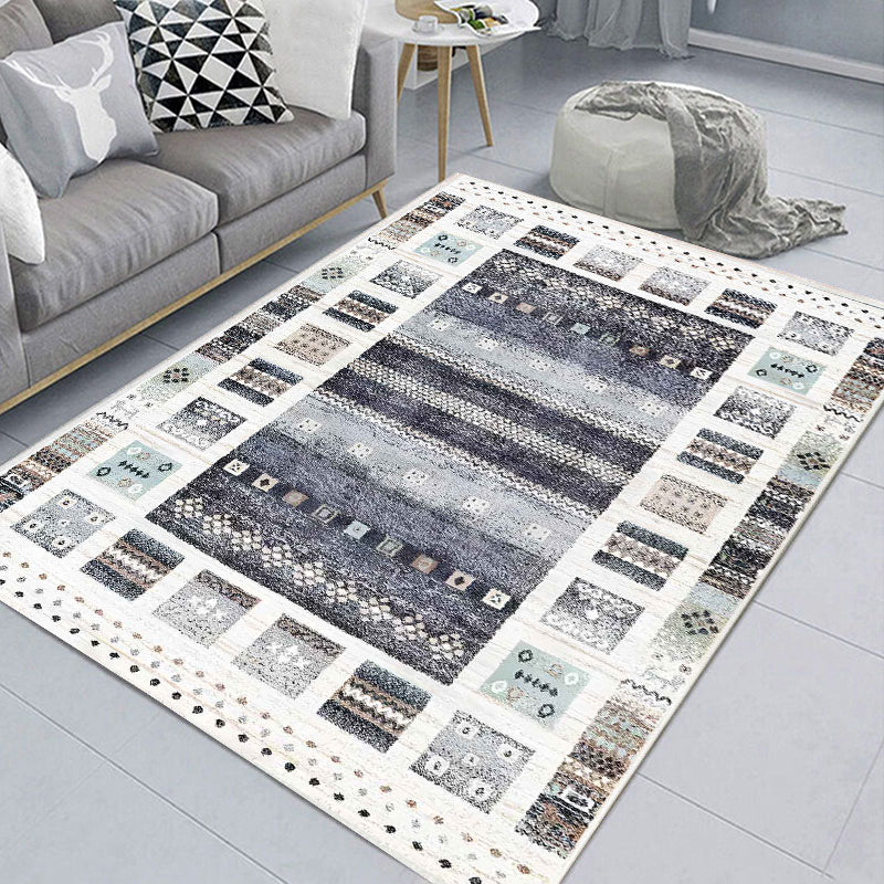 Sandra geometric modern colorful soft carpet