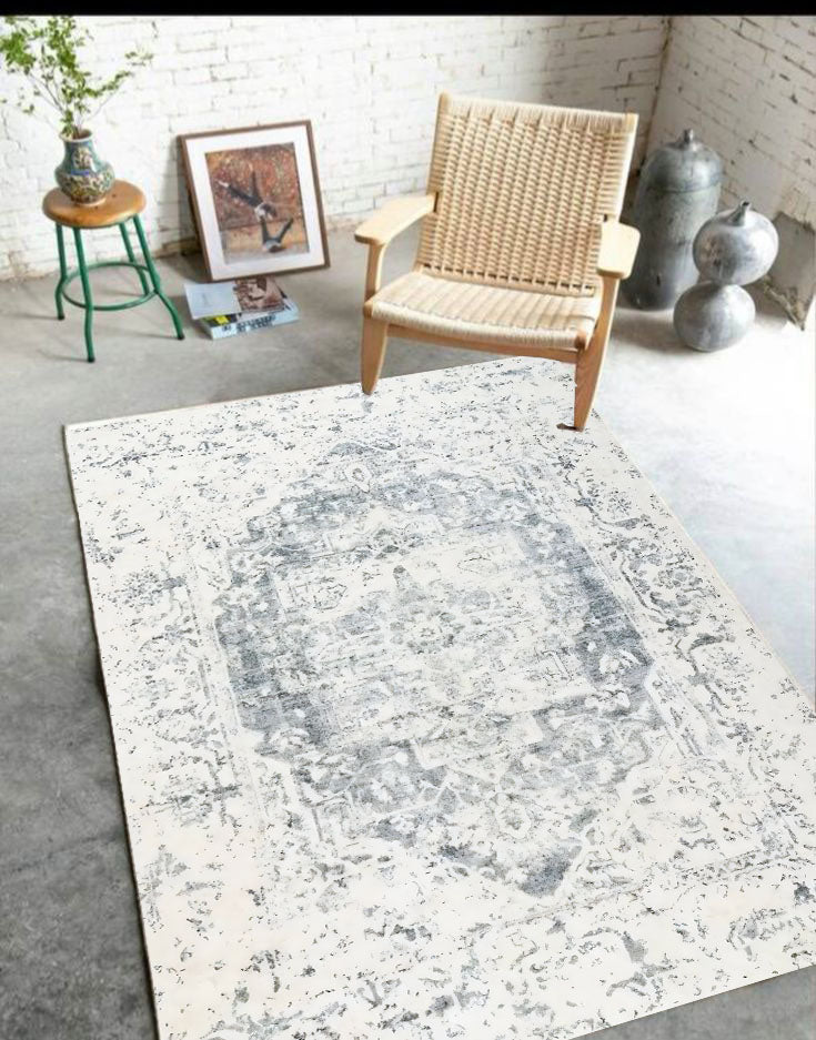 Avzin simple vintage and white soft carpet