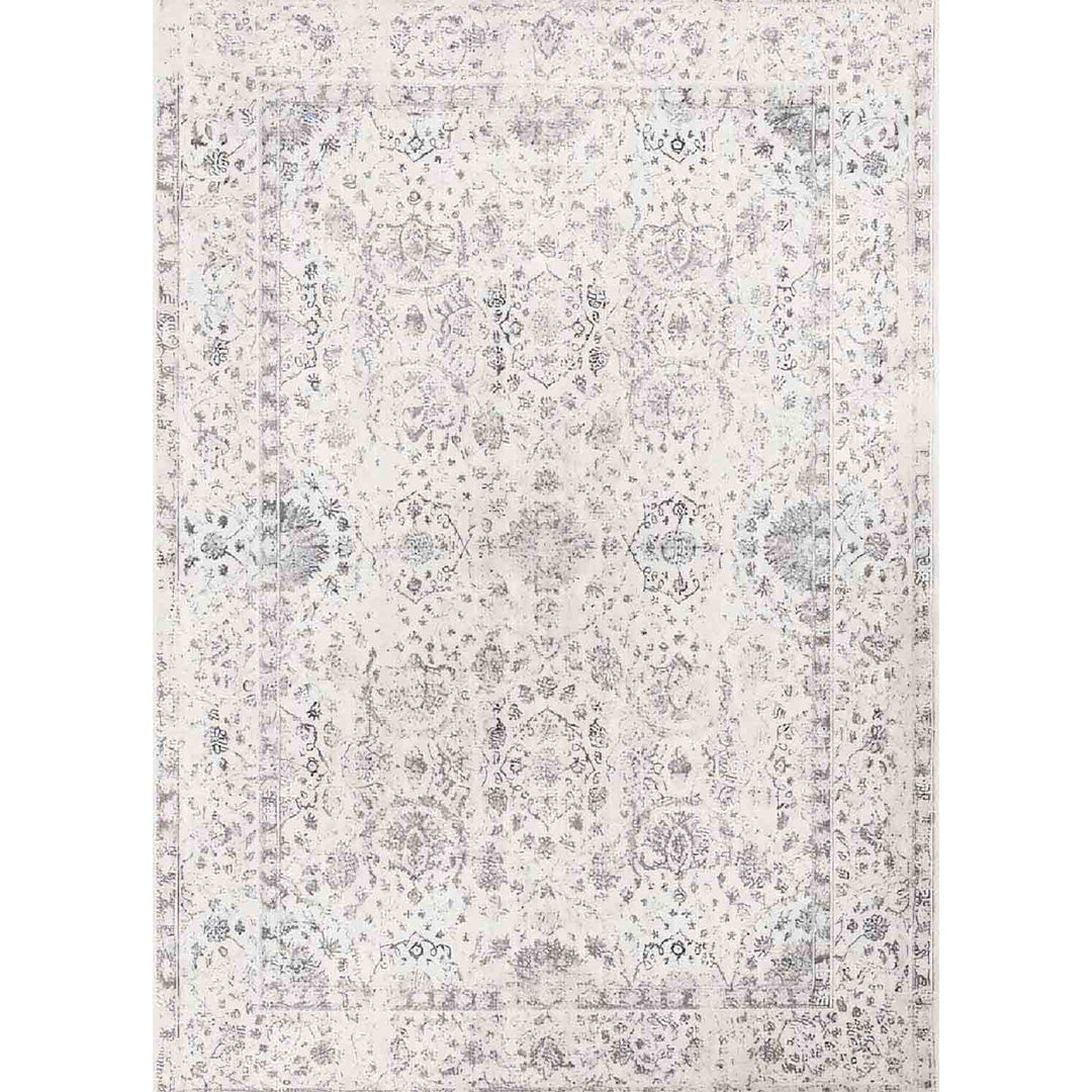Linda simple white vintage soft and shinny carpet