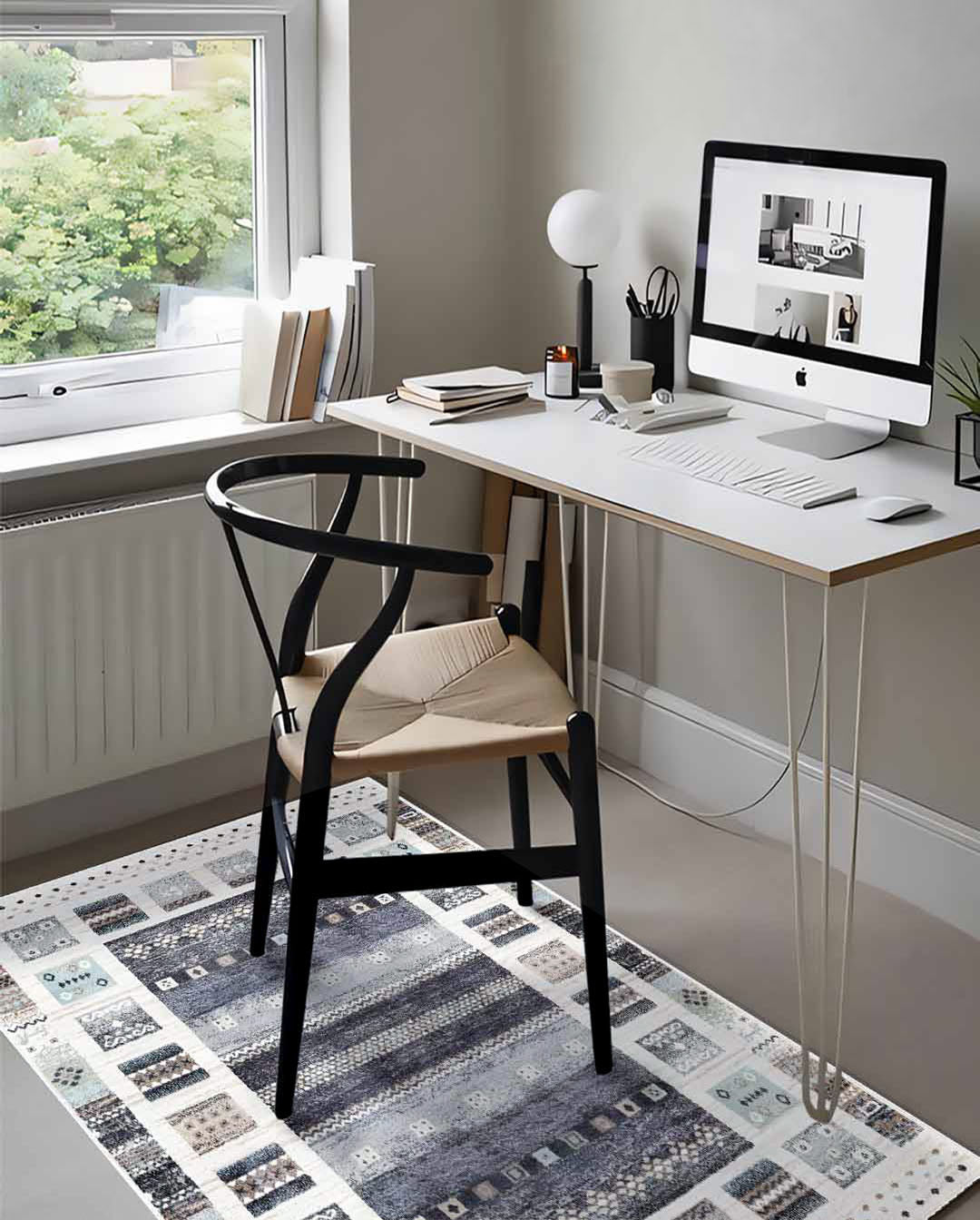 Sandra geometric modern colorful soft carpet