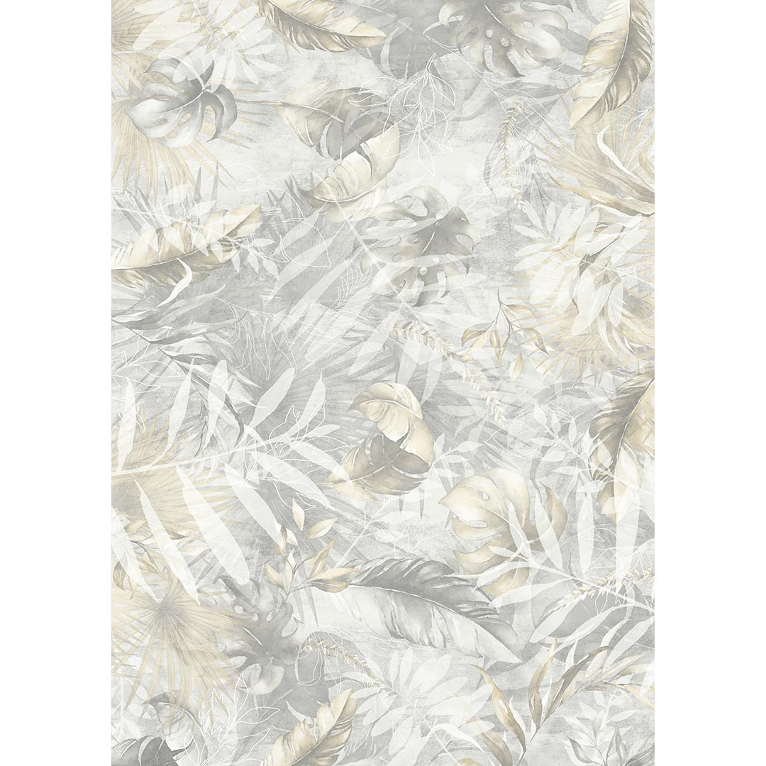 Tropical Shadows – Elegant Leaf Pattern Rug