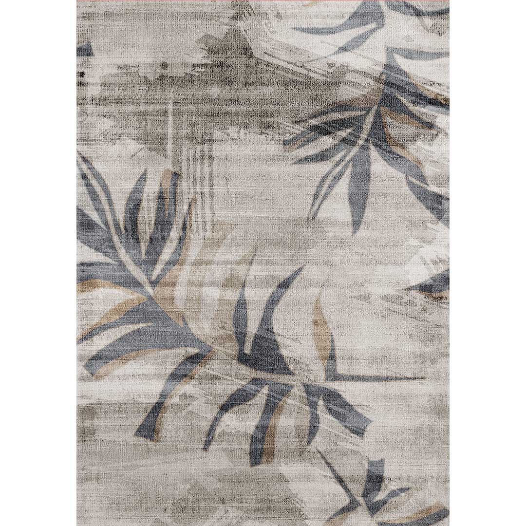 Swaying in the Wind – Modern Leaf Pattern Rug
