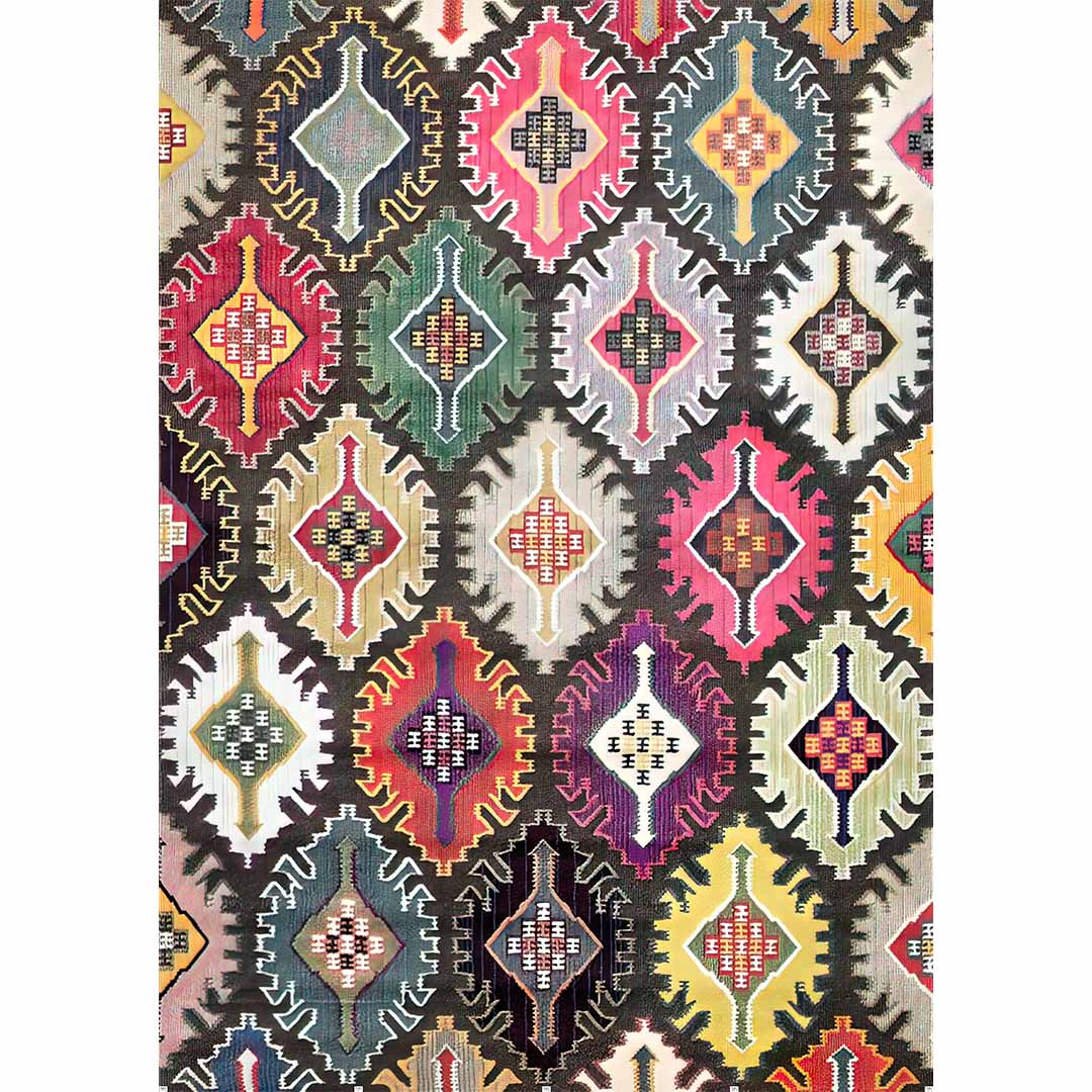 Colorful Nomad – Tribal Kilim Pattern Rug