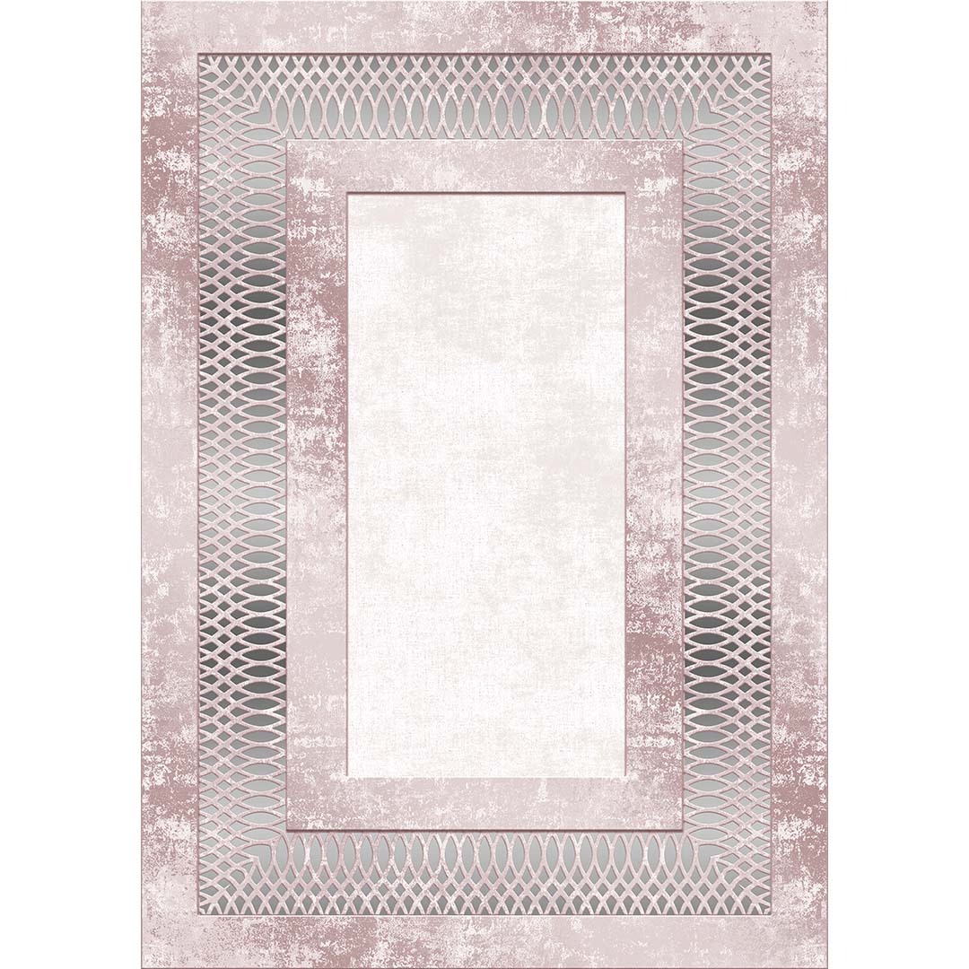 Rose Gold Frame – Elegant Modern Rug