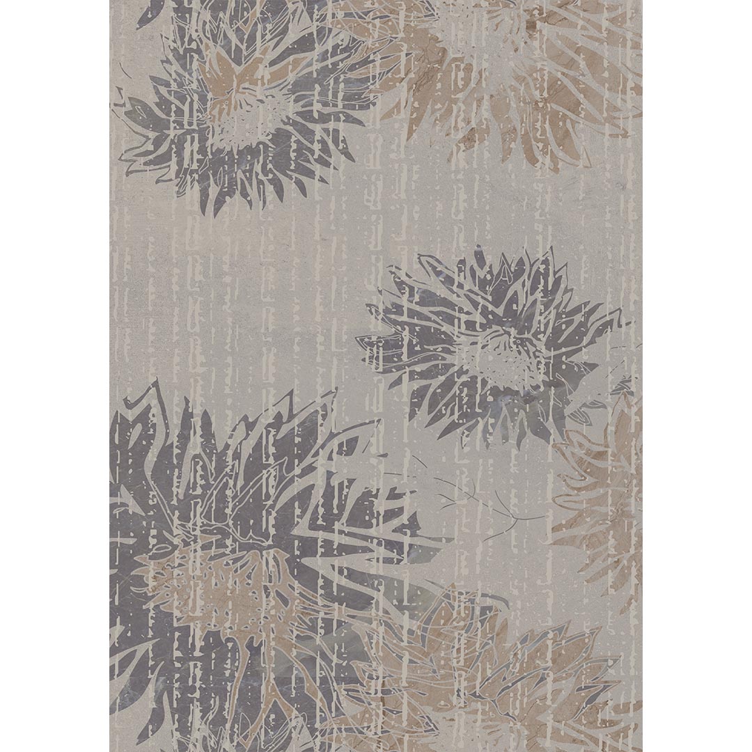 Blooming in the Rain – Modern Floral Rug