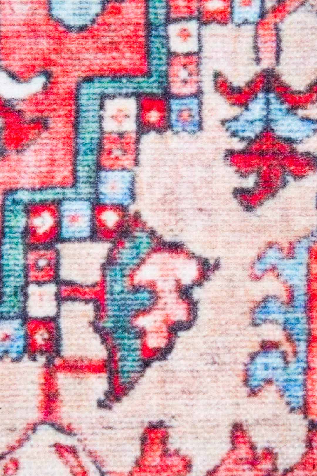 Heriz Persian-Style Rug – Red & Blue Harmony