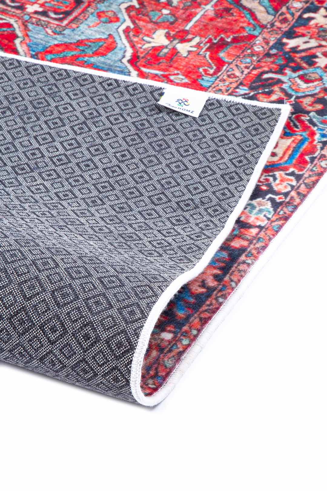 Heriz Persian-Style Rug – Red & Blue Harmony