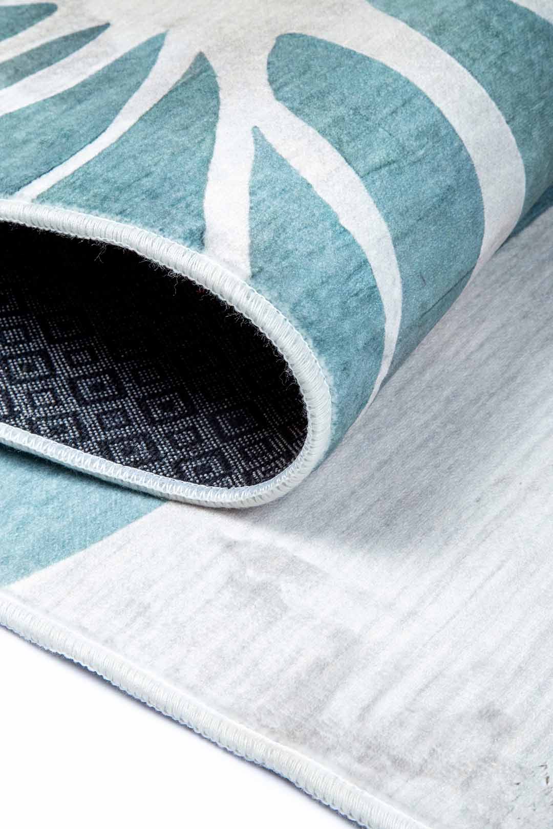 Featherlight – Pastel Leaf Pattern Modern Rug