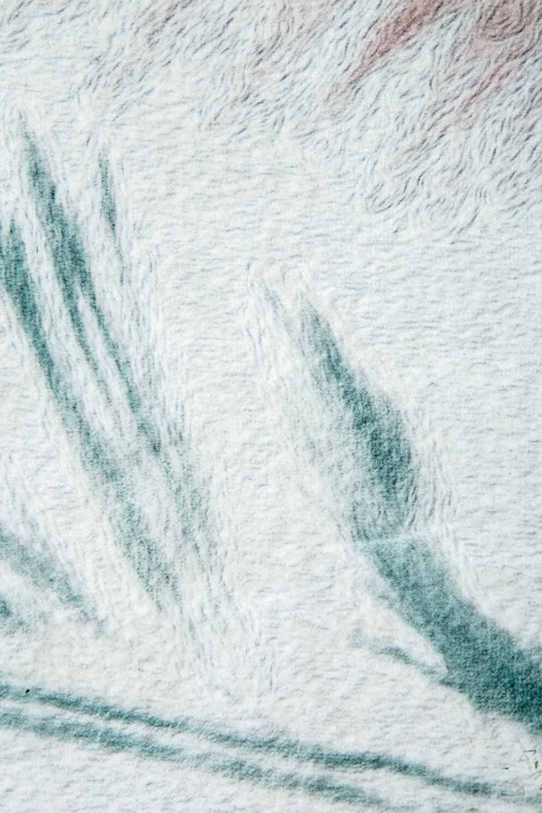 Ultra-Soft Feather Pattern Rug – In Pastel Shades