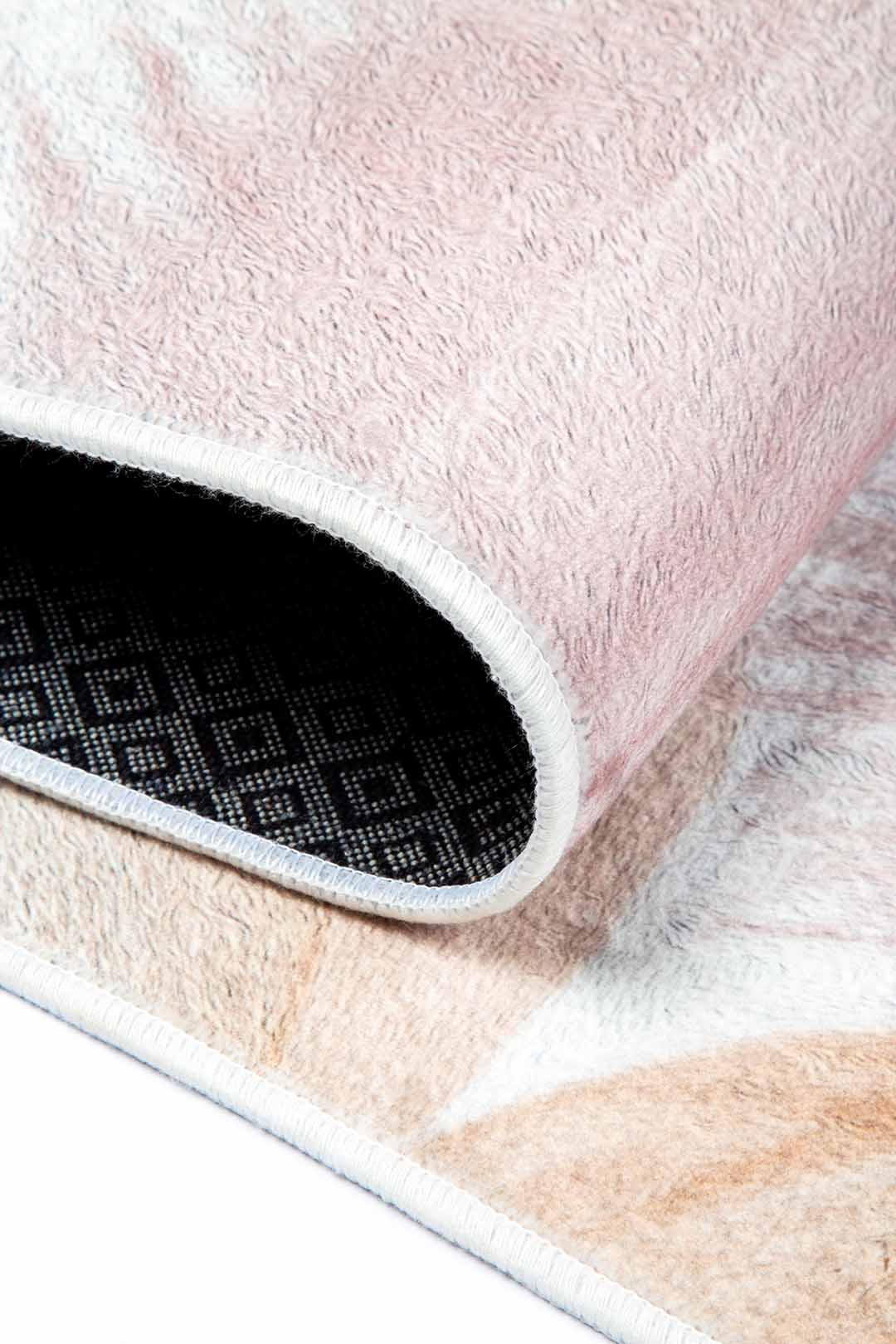 Ultra-Soft Feather Pattern Rug – In Pastel Shades