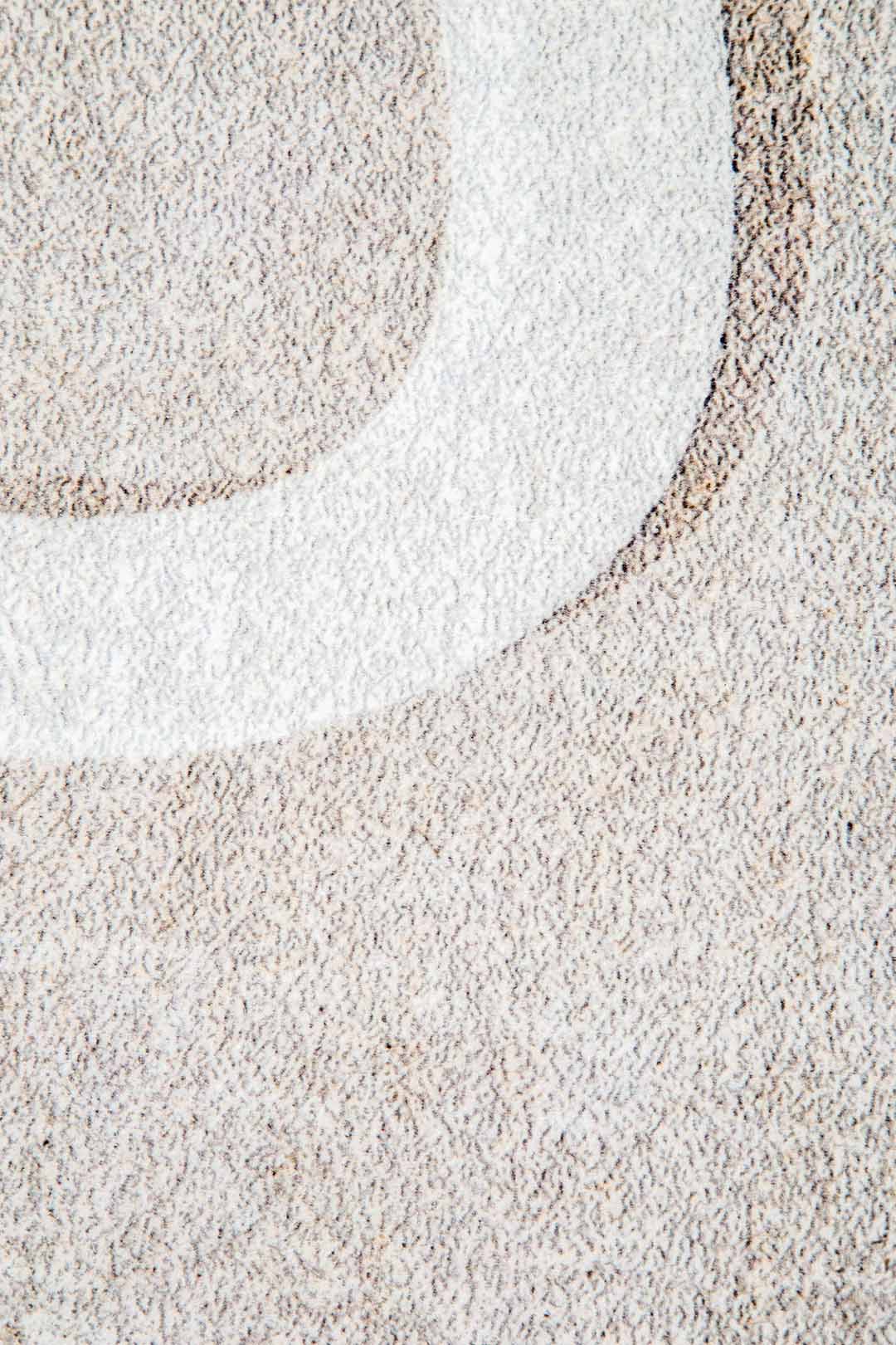 Minimalist Sand-Tone Rug – Embossed Modern Design