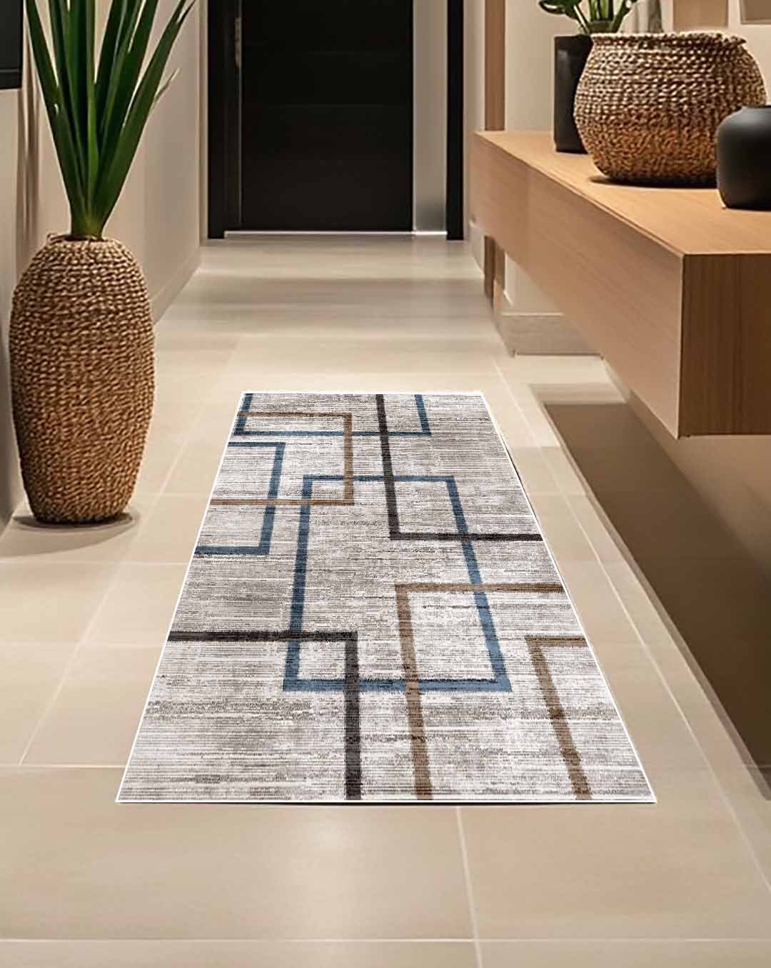 Yara simple modern beige soft and shinny carpet