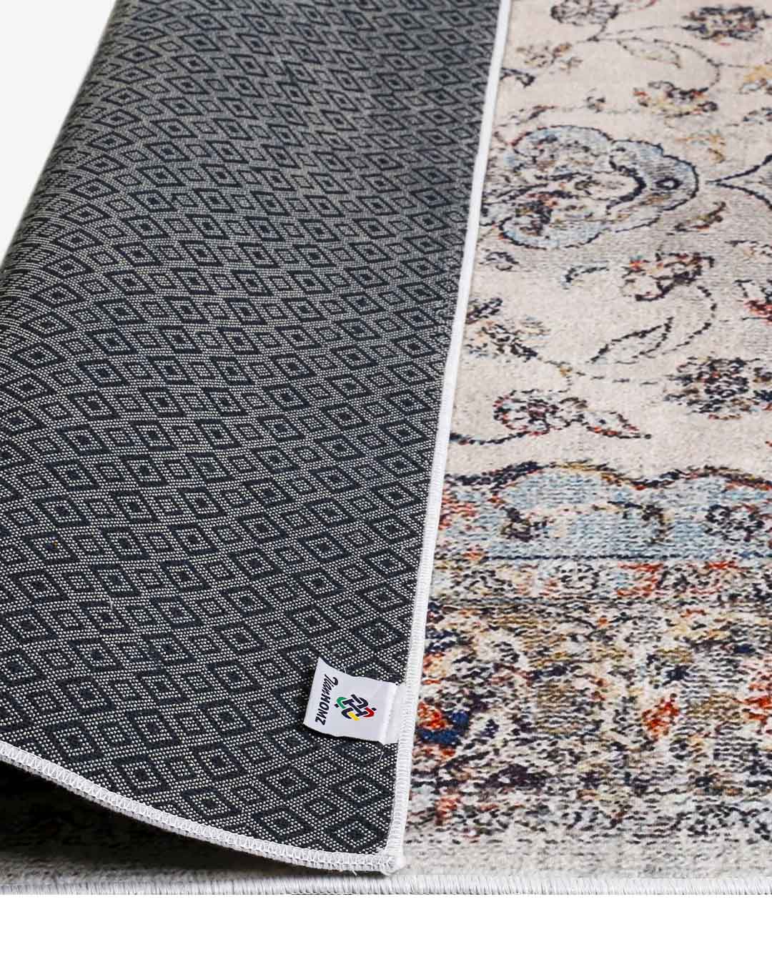 Fayza classic colorful floral soft and shinny carpet