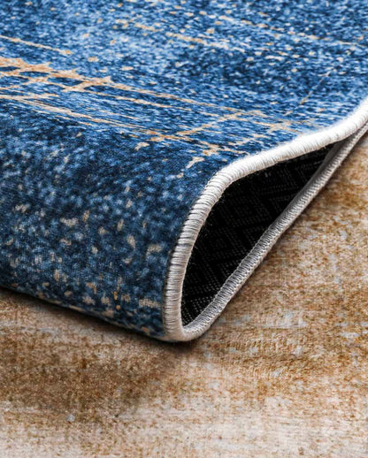 Rana fantastic blue and beige modern soft carpet