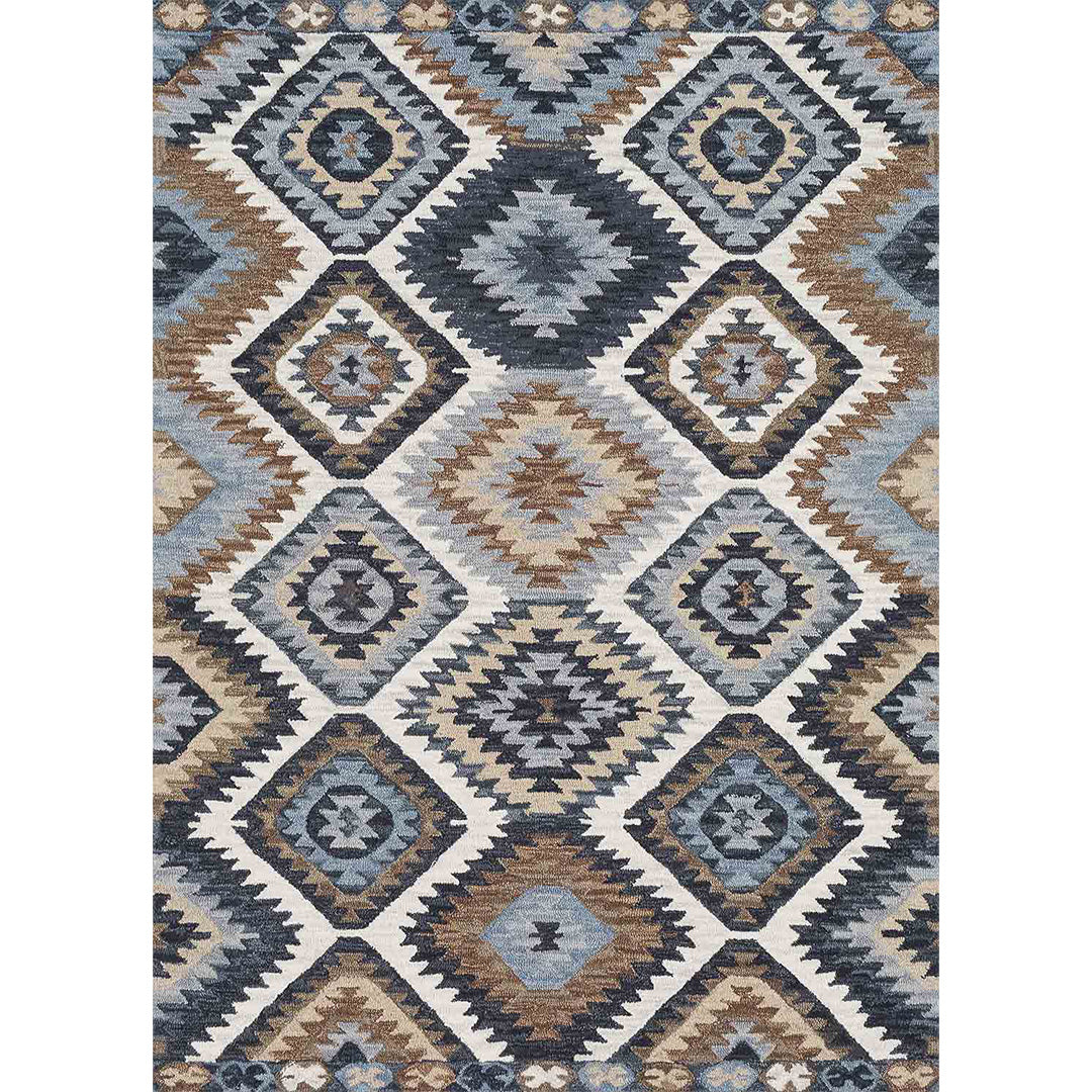 Nani modern gray and brown soft and shinny carpet