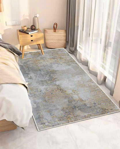 Malak simple modern beige soft and shinny carpet