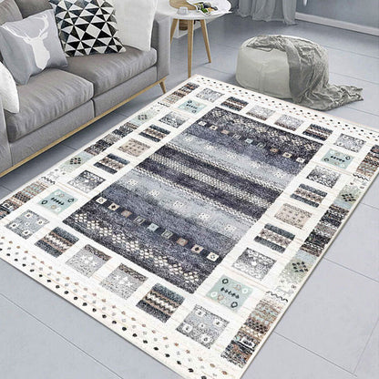 Sandra geometric modern colorful soft carpet