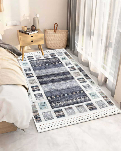 Sandra geometric modern colorful soft carpet