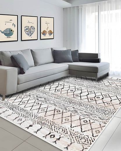 Karma new and modern white soft carpet