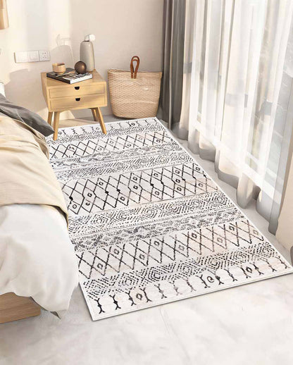 Karma new and modern white soft carpet