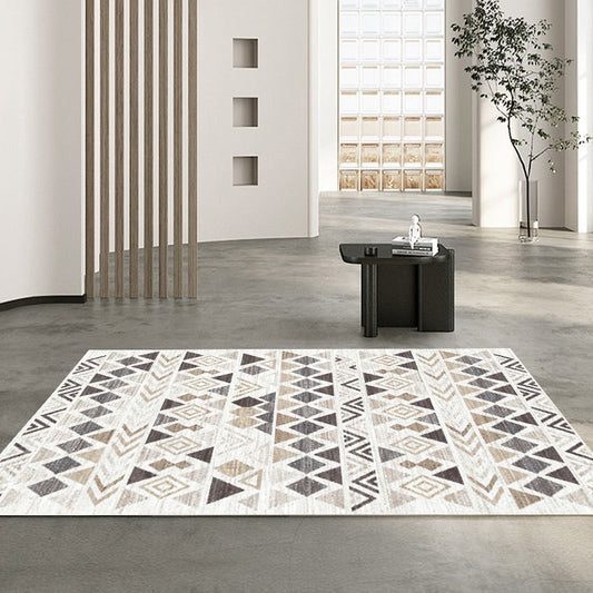 Ruby modern kilim beige soft and shinny carpet