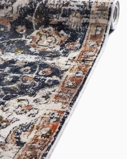 Malika floral colorful soft and shinny carpet