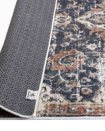 Malika floral colorful soft and shinny carpet