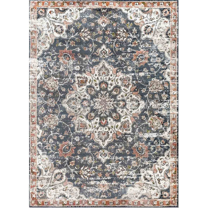 Malika floral colorful soft and shinny carpet