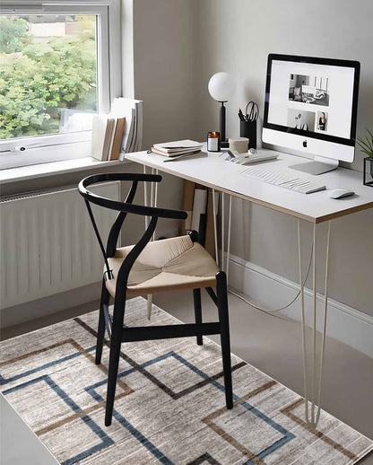 Yara simple modern beige soft and shinny carpet