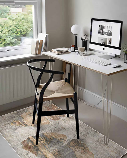 Nour simple modern gray soft and shinny carpet