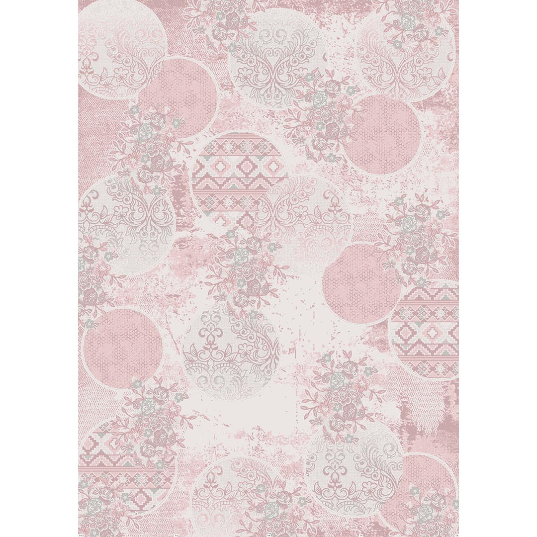 Pink Dream – Romantic Round Pattern Rug