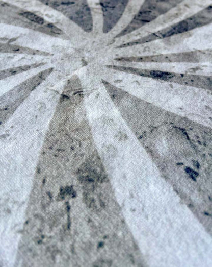Modern Floral Rug – Natural Stone Effect Base
