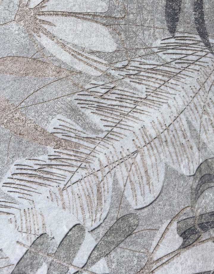 Touch of Nature – Pastel Leaf Pattern Rug