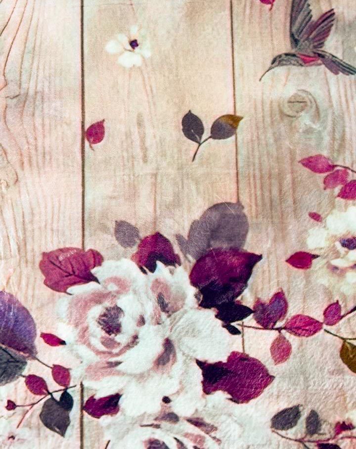 Spring Silence – Floral Hummingbird Rug
