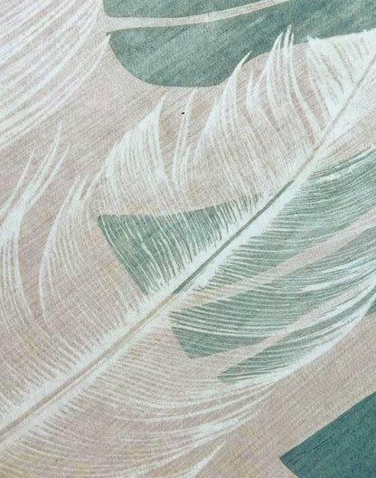 Featherlight – Pastel Leaf Pattern Modern Rug