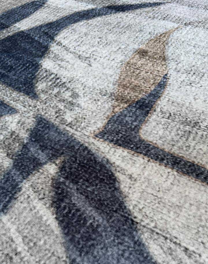 Swaying in the Wind – Modern Leaf Pattern Rug