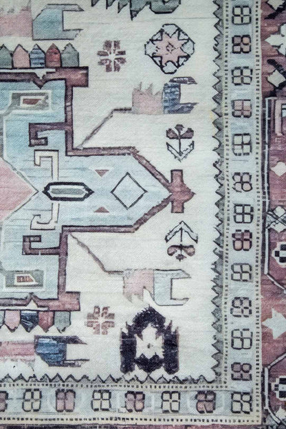 Rose Mist – Vintage Turkish Pattern Rug