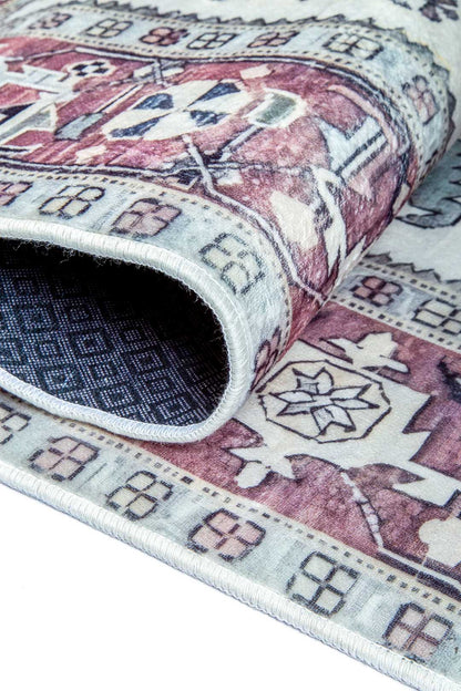 Rose Mist – Vintage Turkish Pattern Rug