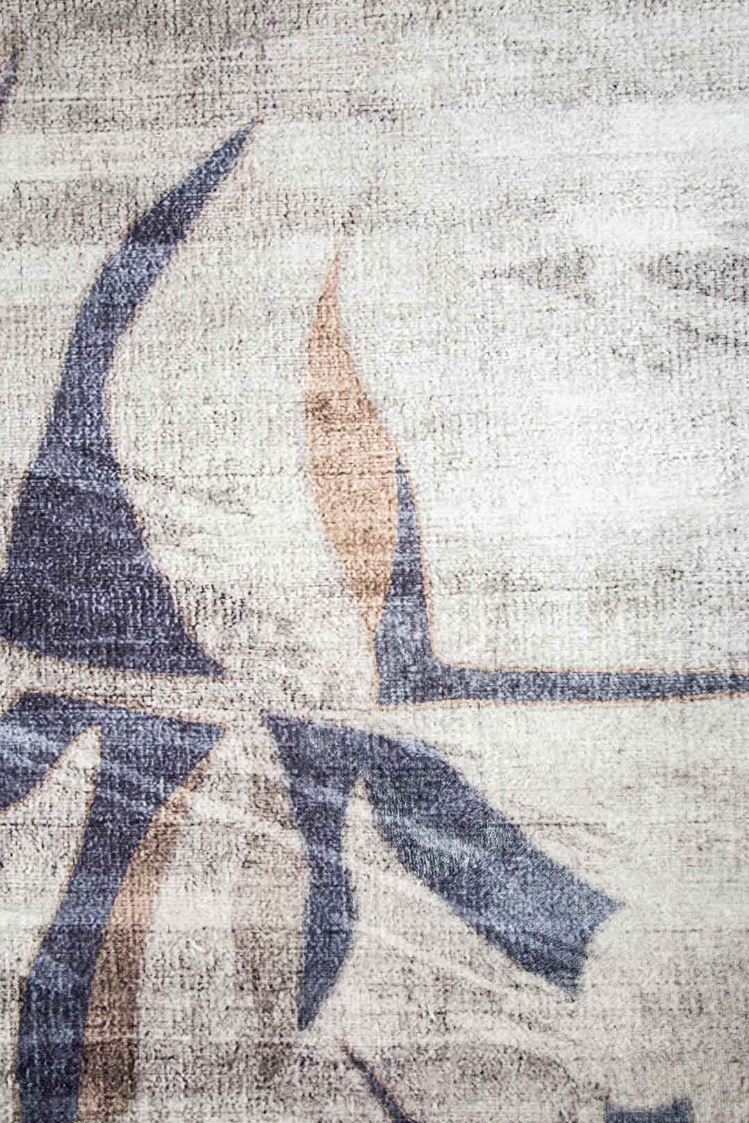 Swaying in the Wind – Modern Leaf Pattern Rug