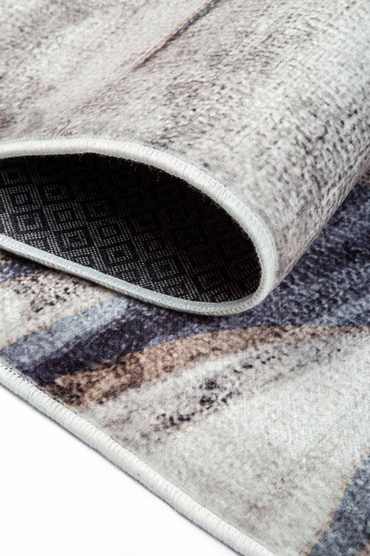 Swaying in the Wind – Modern Leaf Pattern Rug