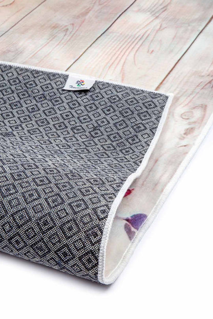 Spring Silence – Floral Hummingbird Rug