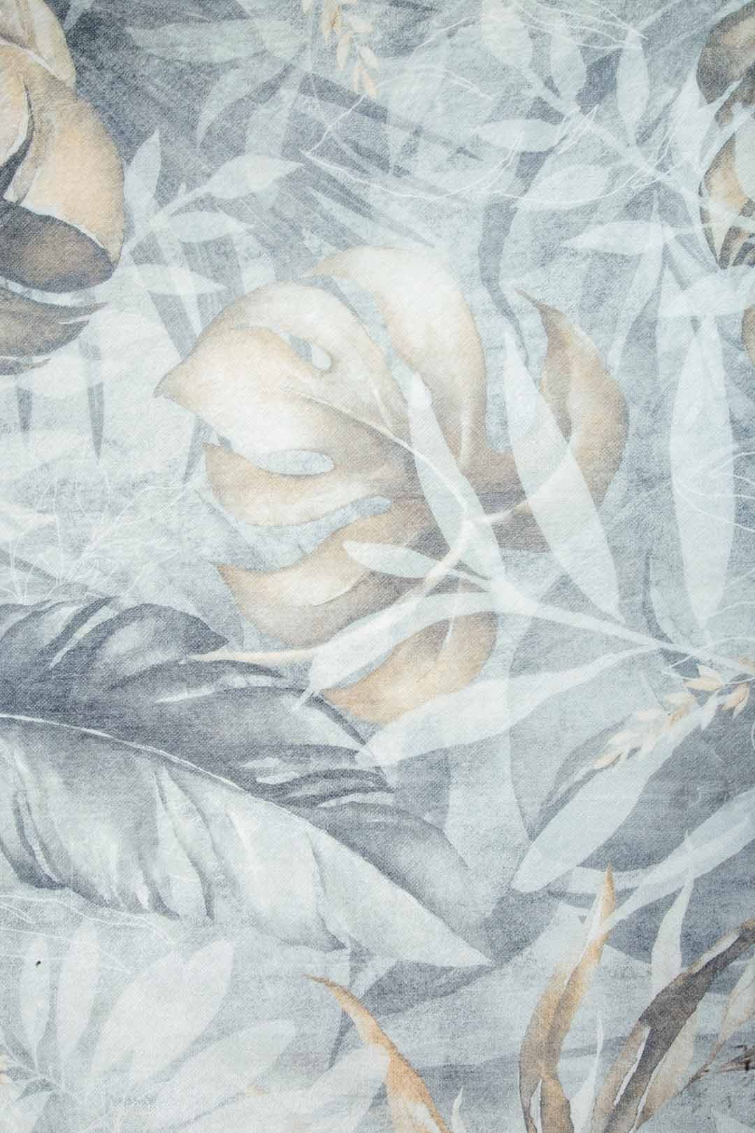 Tropical Shadows – Elegant Leaf Pattern Rug
