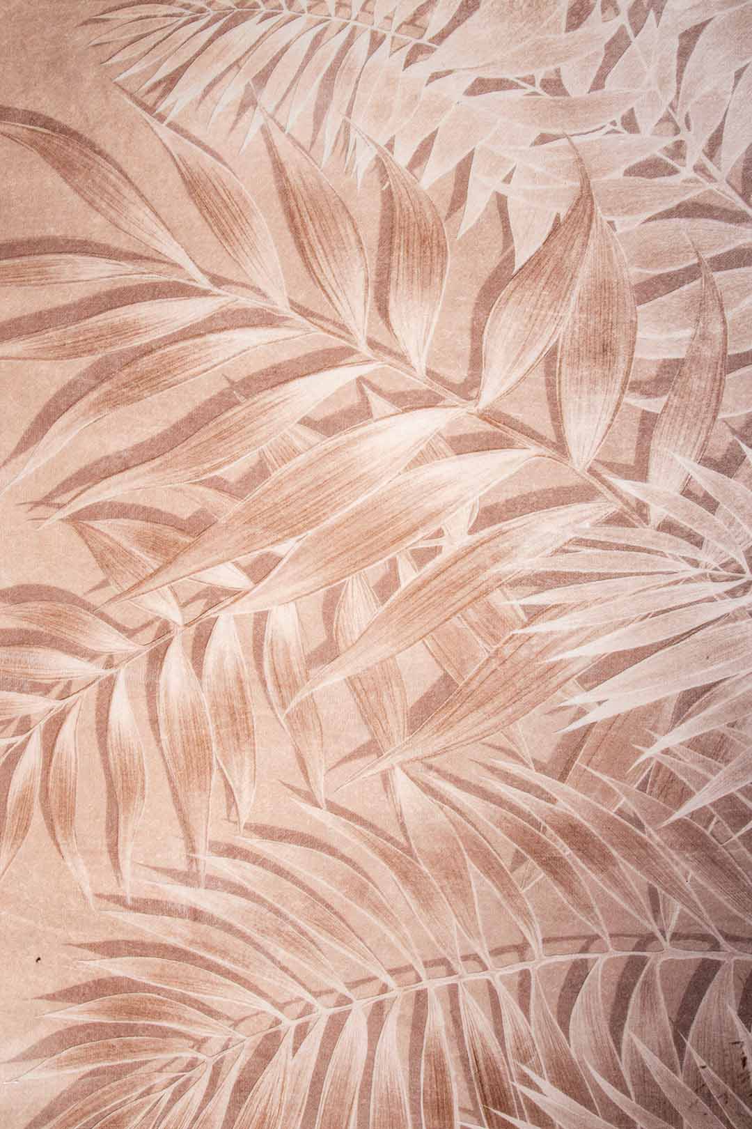 Sand Leaves – Minimalist Tropical Rug