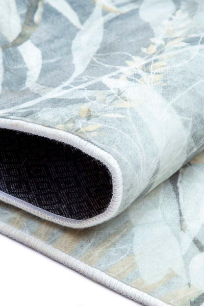 Tropical Shadows – Elegant Leaf Pattern Rug