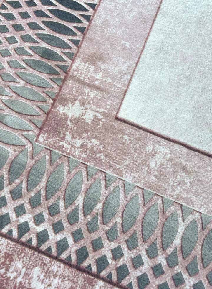 Rose Gold Frame – Elegant Modern Rug