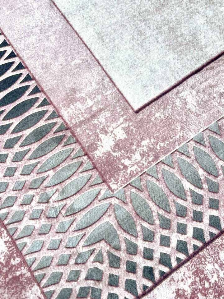 Rose Gold Frame – Elegant Modern Rug