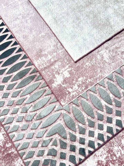 Rose Gold Frame – Elegant Modern Rug