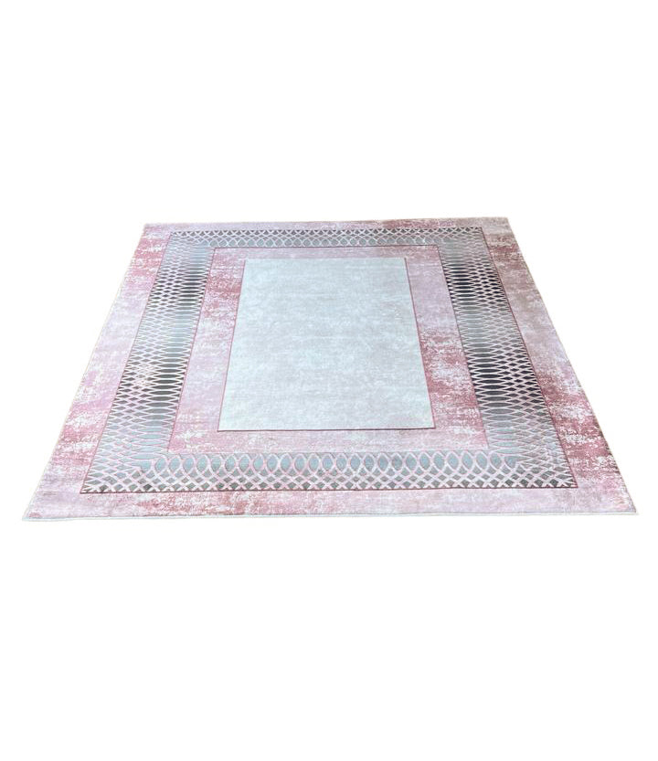 Rose Gold Frame – Elegant Modern Rug