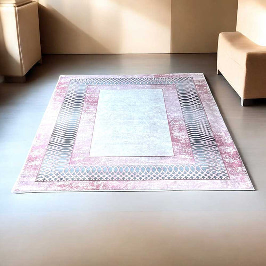 Rose Gold Frame – Elegant Modern Rug
