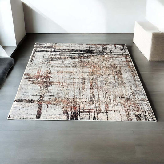 Industrial Art – Modern Abstract Rug